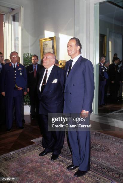 May 25, 1993. Istanbul, Turkey. Official visit of the King of Spain Juan Carlos and Sofia to Turkey. In the image, King Juan Carlos with the...