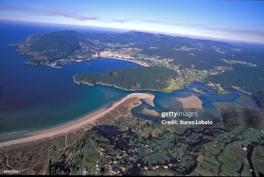 La Coruna. Galicia Rias altas. Ria de Cedeira.