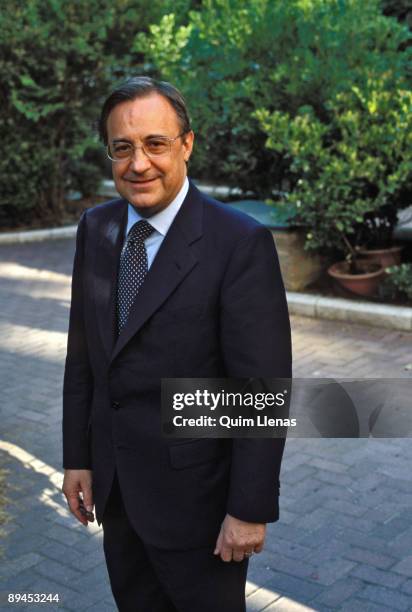 Portrait of Florentino Perez, bussinesman and Real Madrid President.