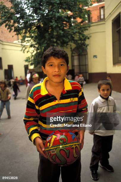 Inmigration. Inmigrants children at Madrid school.