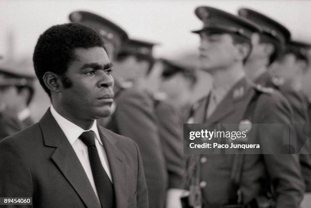 Teodoro Obiang Nguema, president of Guinea Obiang in an official visit to Spain