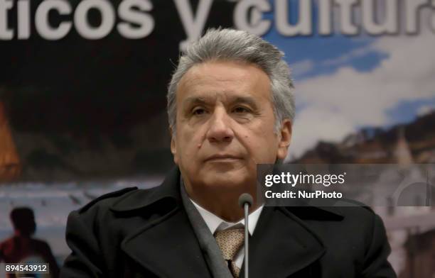 The President of Ecuador, Lenin Moreno visited the Ecuadorian residents in Madrid, on this date the International Migrants Day is remembered, in...