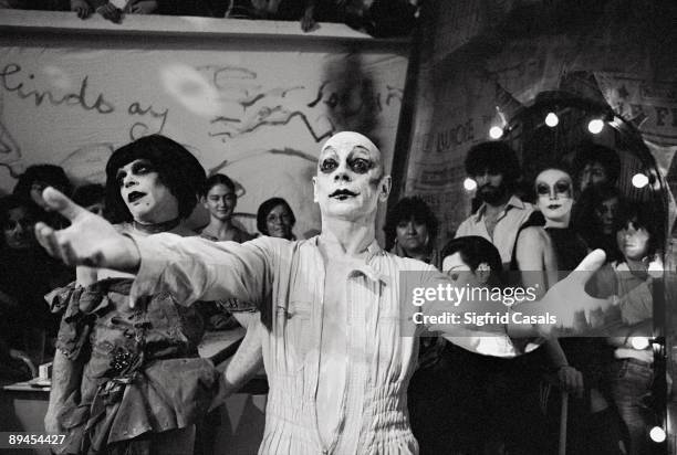Lindsay Kemp, actor and stage director Lindsay Kemp made up in a performance