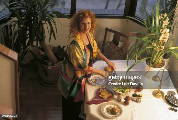 Carmen Alborch, PSOE politician Carmen Alborch cooking