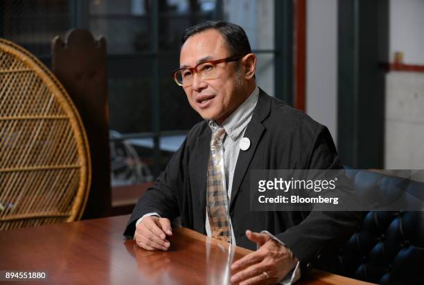 Masamichi Toyama, president of Smiles Co., speaks during an interview in Tokyo, Japan, on Tuesday, Jan. 24, 2017. Toyama, former worker of Mitsubishi...
