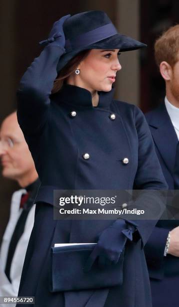 Catherine, Duchess of Cambridge attends the Grenfell Tower national memorial service at St Paul's Cathedral on December 14, 2017 in London, England....