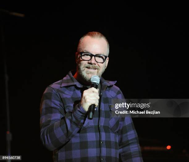 Dean Delray preforms at Rock To Recovery 5th Anniversary Holiday Party at Avalon on December 17, 2017 in Hollywood, California.