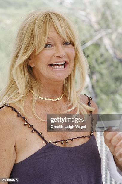 Goldie Hawn, actress and Founder of the Hawn Foundation, laughs at The 2009 Aspen Health Forum Presented By The Aspen Institute And Time.