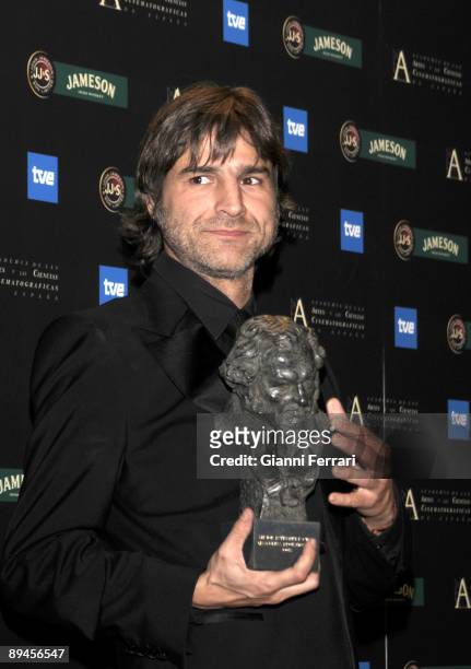 February 03, 2008. Palacio de Congresos, Madrid, Spain. Spanish Film Academy Goya awards ceremony The actor Alberto San Juan, Best actor