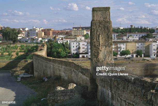 Aqueduct of San Lazaro. Merida. Badajoz See of the well preserved remains of this colossal aqueduct, important work of engineering of the Roman time