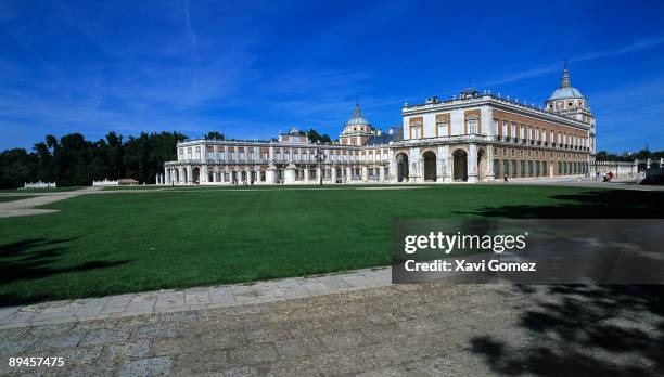 General view of Palacio Real de Aranjuez, Madrid, Spain.