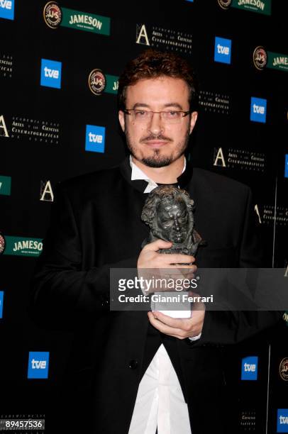 February 03, 2008. Palacio de Congresos, Madrid, Spain. Spanish Film Academy Goya awards ceremony The composer Roque Banos, Best original music