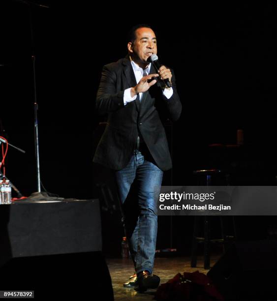 Tim Storey speaks at Rock To Recovery 5th Anniversary Holiday Party at Avalon on December 17, 2017 in Hollywood, California.