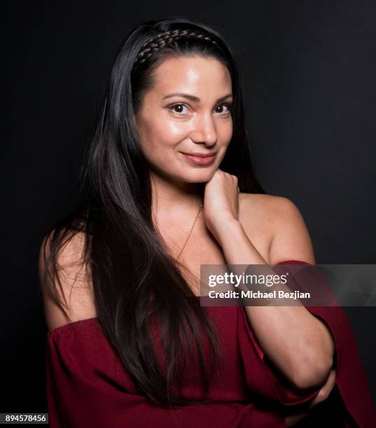 Galina Liss poses for The Artists Project at Rock To Recovery 5th Anniversary Holiday Party at Avalon on December 17, 2017 in Hollywood, California.