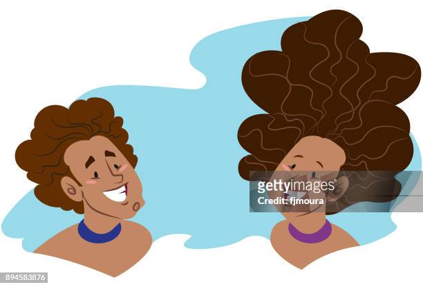 smiling couple - negros occidental stock illustrations