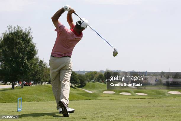 David Branshaw hits from the ninth tee box during the second round of the Cox Classic Presented by Chevrolet held at Champions Run on August 1, 2008...