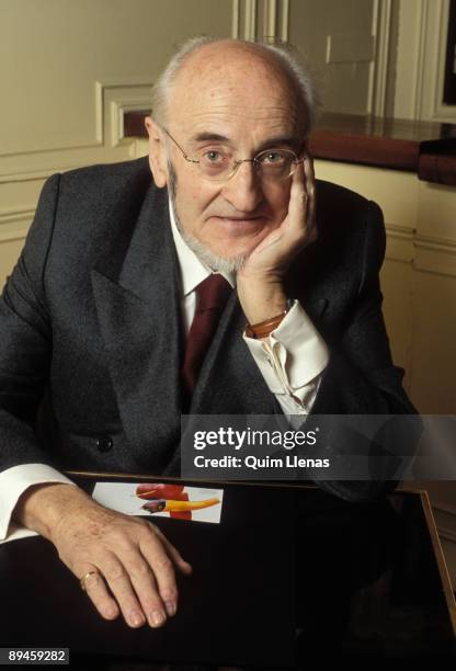 Portrait of Alvaro Pombo, writer and Academy Member.