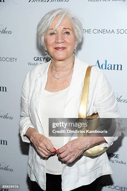 Actress Olympia Dukakis attends The Cinema Society & Brooks Brothers screening of "Adam" at AMC Loews 19th Street on July 28, 2009 in New York City.