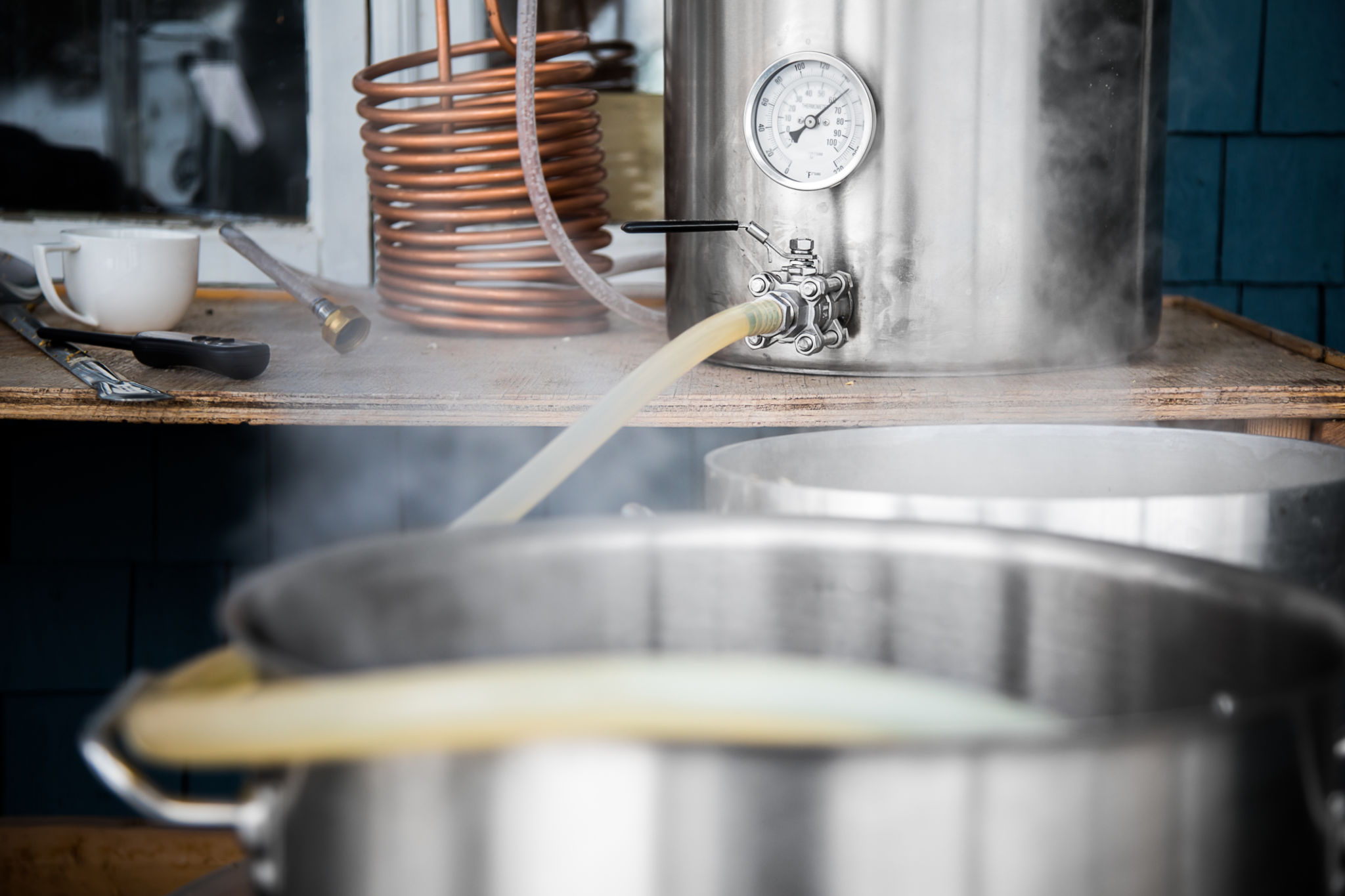 home brewing setup