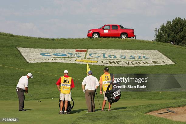 Scott Gutschewski chips onto the fifth green during the first round of the Cox Classic Presented by Chevrolet held at Champions Run on July 31, 2008...