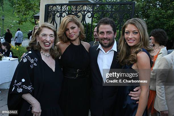 Finata Pressman, Eva Mendes, Brett Ratner and Event Co-Chair Rebecca Gayheart