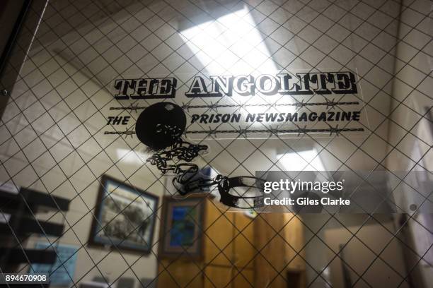 The door of The Angolite Office inside Angola Prison. The Angolite magazine is an the award-winning inmate-produced publication at the Louisiana...