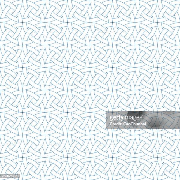 seamless background of medieval style - celtic knot stock illustrations