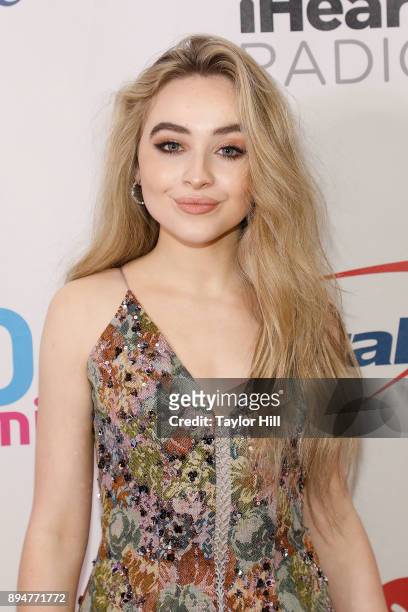 Sabrina Carpenter performs during the 2017 Y100 Jingle Ball at BB&T Center on December 17, 2017 in Sunrise, Florida.