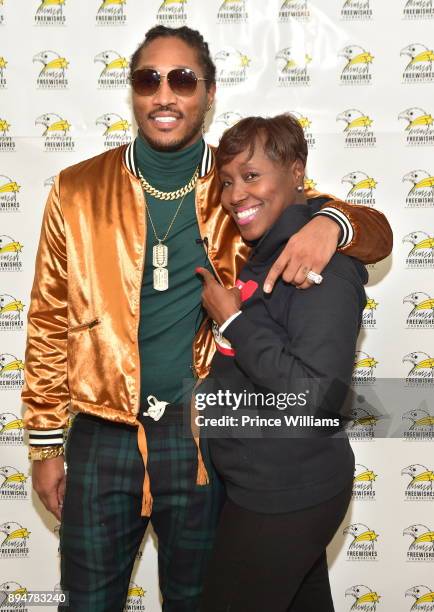 Future and Stephanie Jester attend the 5th annual FreeWishes foundation Winter Wonderland at Bessie Branham Park on December 17, 2017 in Atlanta,...