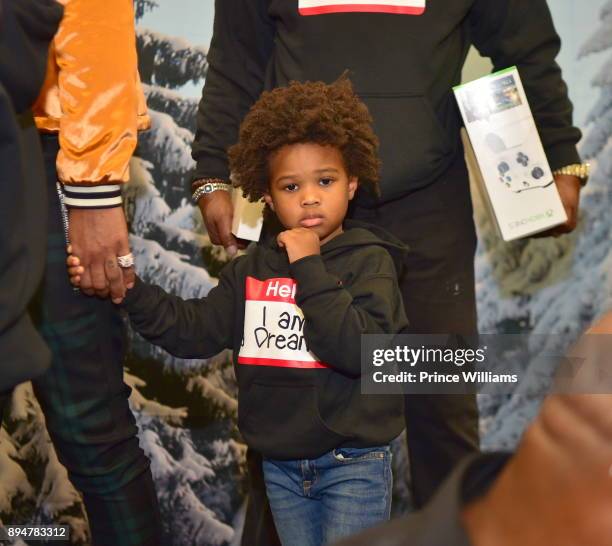 Future zahir Wilburn attends the 5th annual FreeWishes Foundation Winter Wishland event at Bessie Branham Park on December 17, 2017 in Atlanta,...