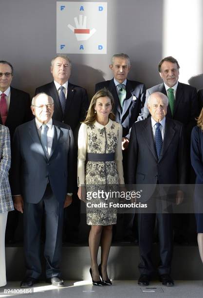 Queen Letizia of Spain attends the 'Accion Magistral 2017' awards at Ciudad BBVA on December 18, 2017 in Madrid, Spain.