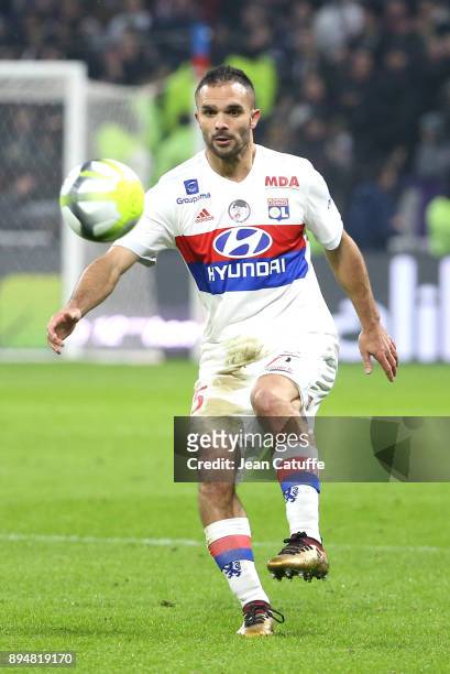 Jeremy Morel of Lyon during the French Ligue 1 match between Olympique Lyonnais and Olympique de Marseille at Groupama Stadium on December 17, 2017...