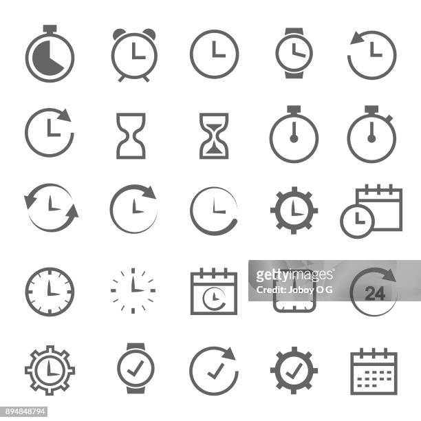 ilustrações, clipart, desenhos animados e ícones de ícone de tempo relacionado - despertador