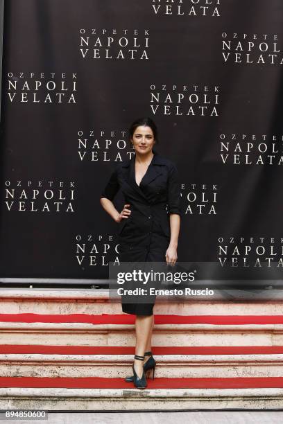 Luisa Ranieri attends Napoli Velata photocall on December 18, 2017 in Rome, Italy.