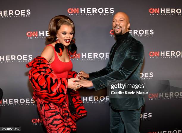 Andra Day and Common attend CNN Heroes 2017 at the American Museum of Natural History on December 17, 2017 in New York City. 27437_015