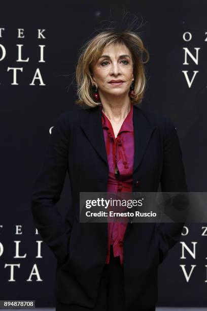 Anna Bonaiuto attends Napoli Velata photocall on December 18, 2017 in Rome, Italy.