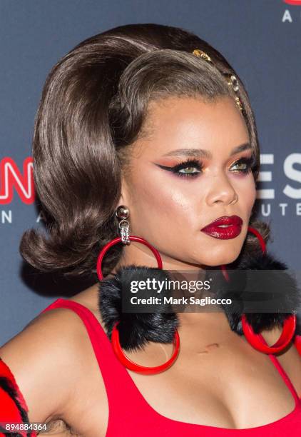 Singer Andra Day attends the 11th Annual CNN Heroes: An All-Star Tribute at American Museum of Natural History on December 17, 2017 in New York City.