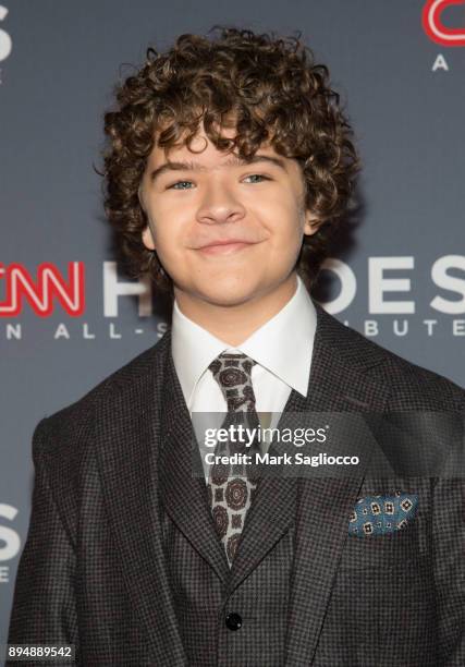 Actor Gaten Matarazzo attends the 11th Annual CNN Heroes: An All-Star Tribute at American Museum of Natural History on December 17, 2017 in New York...