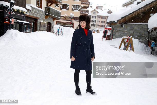 Actress Iram Haq attends 9th Les Arcs European Film Festival on December 18, 2017 in Les Arcs, France.