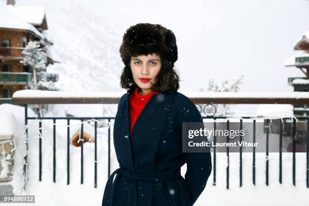 Actress Iram Haq attends 9th Les Arcs European Film Festival on December 18, 2017 in Les Arcs, France.