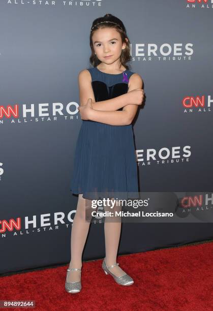 Brooklynn Prince attends CNN Heroes 2017 at the American Museum of Natural History on December 17, 2017 in New York City. 27437_016