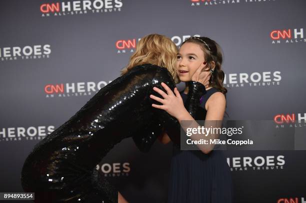 Kelly Ripa and Brooklynn Prince attends CNN Heroes 2017 at the American Museum of Natural History on December 17, 2017 in New York City. 27437_016