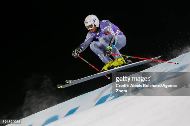 Thomas Fanara of France competes during the Audi FIS Alpine Ski World Cup Men's Parallel Giant Slalom on December 18, 2017 in Alta Badia, Italy.