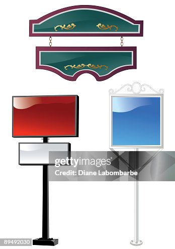 Three Indicator Sign Vector Three Signs High-Res Vector Graphic - Getty Images