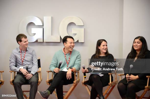 Mt. Sinai-GLG Global Health Scholar Taylor Miller, Founder and CEO of C4Q Jukay Hsu, GLG Social Impact Fellowship Manager Rachel Wald, and Co-Founder...