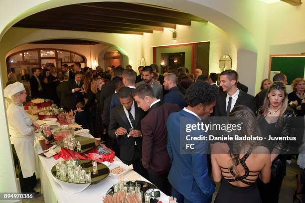 The Juventus Team Christmas Party at on December 18, 2017 in Turin, Italy.