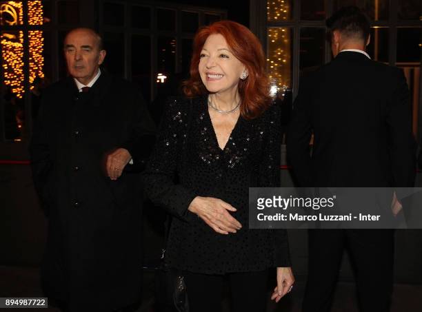 Bedy Moratti attend FC Internazionale Christmas Party on December 18, 2017 in Milan, Italy.