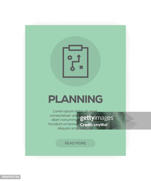 planning concept - visual presentation stock illustrations