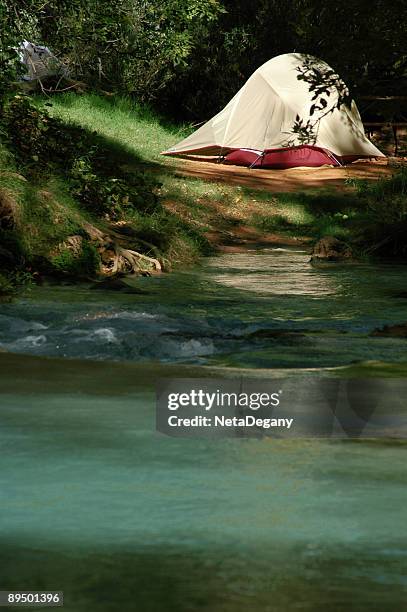 camping in the havasu canyon - supai 個照片及圖片檔