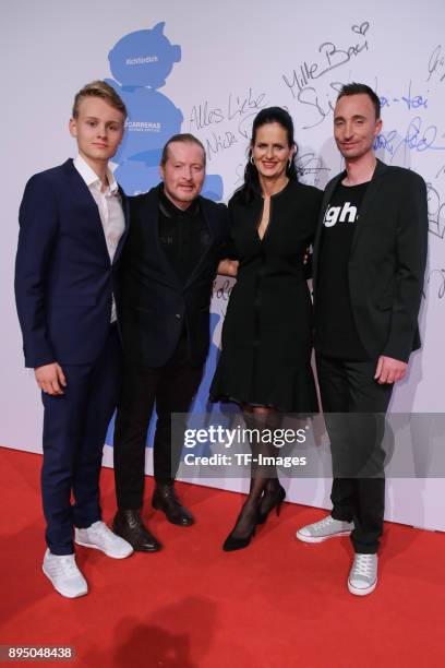 Joey Kelly, Luke Christopher Kelly and Marc Mertens attend the 23th Annual Jose Carreras Gala on December 14, 2017 in Munich, Germany.